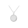 Jack Murphy Jewellers Jmj Sterling Silver Jewellery | Sterling Silver Personalising Disc & CZ Necklace