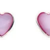 Jack Murphy Jewellers Childrens Jewellery | Jmj Sterling Silver Jewellery | Sterling Silver Pink Mother of Pearl Heart Stud Earrings