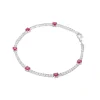 Jack Murphy Jewellers Jmj Sterling Silver Jewellery | Sterling Silver Red & White CZ Tennis Bracelet