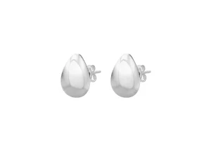 Jack Murphy Jewellers Childrens Jewellery | Jmj Sterling Silver Jewellery | Sterling Silver Rhodium Plated Pear Stud Earrings
