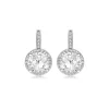 Jack Murphy Jewellers Jmj Sterling Silver Jewellery | Sterling Silver Round & Halo CZ Drop Earrings