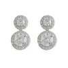 Jack Murphy Jewellers Jmj Sterling Silver Jewellery | Sterling Silver Round & Halo Drop CZ Earrings
