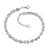 Jack Murphy Jewellers Bridal Jewellery | Sterling Silver Round CZ & Marquise Line Bracelet