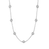 Jack Murphy Jewellers Bridal Jewellery | Jmj Sterling Silver Jewellery | Sterling Silver Round CZ Bezel Set Necklace