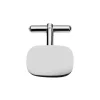 Jack Murphy Jewellers Jmj Cufflinks | Jmj Sterling Silver Jewellery | Sterling Silver Rounded Edge Rectangle Plain Cufflinks