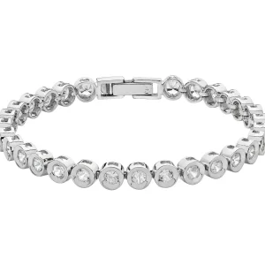 Jack Murphy Jewellers Bridal Jewellery | Jmj Sterling Silver Jewellery | Sterling Silver Rub-Over CZ Line Tennis Bracelet