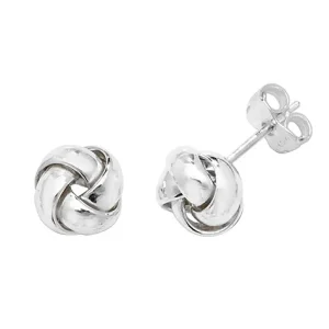 Jack Murphy Jewellers Jmj Sterling Silver Jewellery | Sterling Silver Single Four Way Knot Stud Earrings