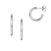 Jack Murphy Jewellers Jmj Sterling Silver Jewellery | Sterling Silver Solid 15mm 3/4 Stud Hoop Earrings
