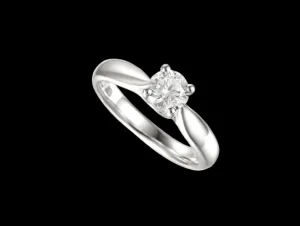 Jack Murphy Jewellers Jmj Sterling Silver Jewellery | Sterling Silver Solitaire Round CZ Ring