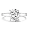 Jack Murphy Jewellers Jmj Sterling Silver Jewellery | Sterling Silver Solitaire Oval CZ Ring