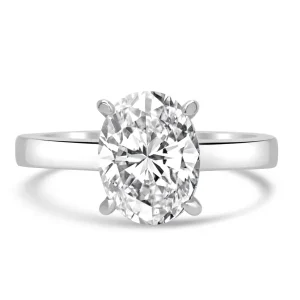 Jack Murphy Jewellers Jmj Sterling Silver Jewellery | Sterling Silver Solitaire Oval CZ Ring