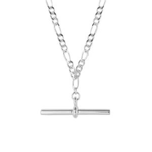 Jack Murphy Jewellers Jmj Sterling Silver Jewellery | All Jmj & Branded Fashion Jewellery | Sterling Silver Timeless Figaro T-Bar Necklace