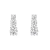 Jack Murphy Jewellers All Jmj & Branded Fashion Jewellery | Jmj Sterling Silver Jewellery | Sterling Silver Triple Cubic Zirconia Claw Set Earrings