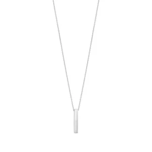 Jack Murphy Jewellers Jmj Sterling Silver Jewellery | Sterling Silver Vertical 3D Bar Necklace