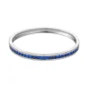 Jack Murphy Jewellers All Jmj & Branded Fashion Jewellery | Jmj Gemstone Jewellery | Sterling Silver White & Blue Three Row CZ Bangle