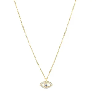 Jack Murphy Jewellers Jmj Gemstone Jewellery | Sterling Silver Yellow Gold Plated Evil Eye CZ Necklace