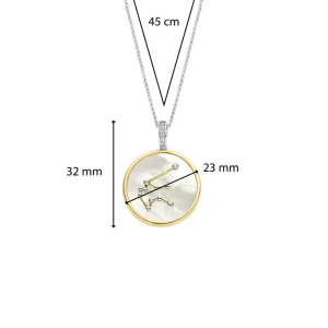Ti Sento - Milano All Jmj & Branded Fashion Jewellery | Aquarius Mother of Pearl Necklace 6826AQ