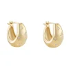 Jack Murphy Jellewers All Jmj & Branded Fashion Jewellery | Yellow Gold Plate Scattered Stars CZ Chunky Hoop Earrings